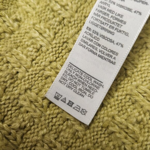 Fat Face Open Front Knit Cardigan Size 6 Yellowish Green - Picture 9 of 11
